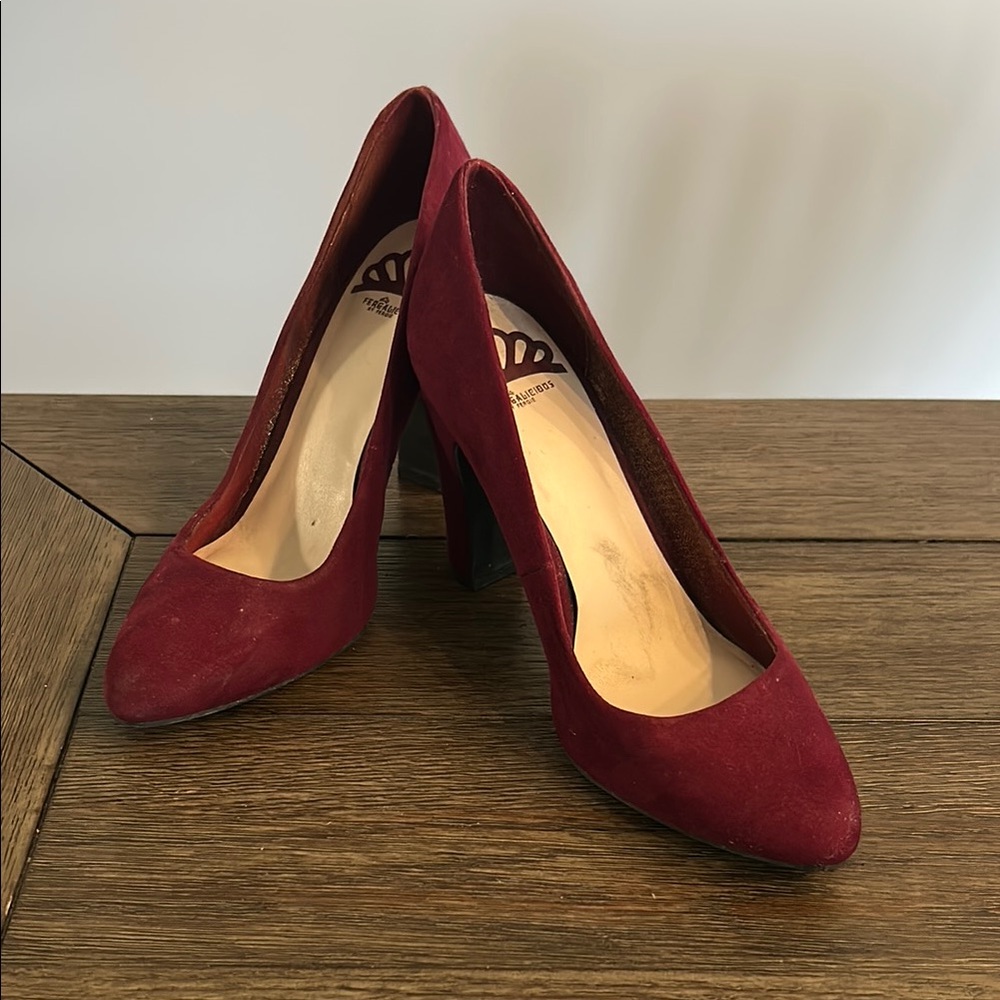 Fergalicious Burgundy Women's Heels